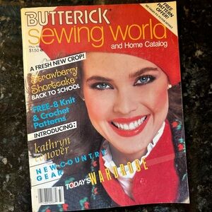 Vintage 1983 Butterick Sewing World magazine